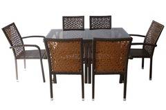 Градински комплект 59-2-45-1 кафяв ратан