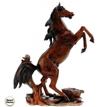 Фън Шуй статуетка – пластика. Фигура от полирезин на кон – 35 см. Модел 81-2976