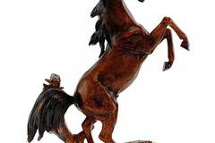 Фън Шуй статуетка – пластика. Фигура от полирезин на кон – 35 см. Модел 81-2976