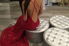 Дълги Червени Секси Официални Рокли