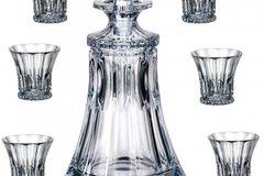 Комплект за уиски Уелингтън от седем части – Бохемия кристалит