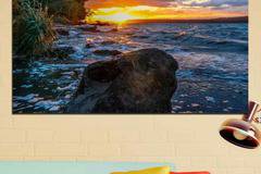 Картина пано за стена от 1 част с изображение на изгрев в океана – HD-591-1