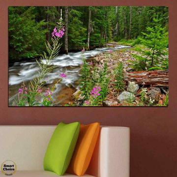 Картина пано за стена от 1 част с красив горски пейзаж - HD-329-1