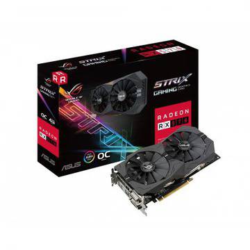 Видео карта ASUS ROG Strix Radeon RX 570 O4G Gaming OC Edition GDDR5 DP HDMI DVI VR Ready AMD Graphics Card