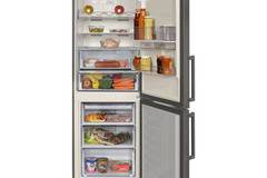 Хладилник с фризер Beko RCNA365E20DZXP, 306 л, Клас A+, H 185 cм, Електронен дисплей, LED осветление, Диспенсър за вода, Inox