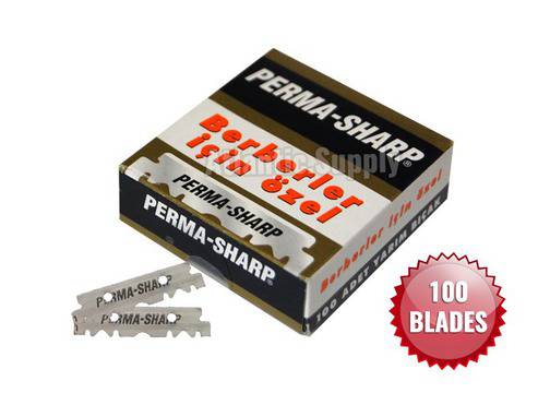 PERMA SHARP SINGLE EDGE RAZOR BLADES Ножчета за бръснач 100бр.