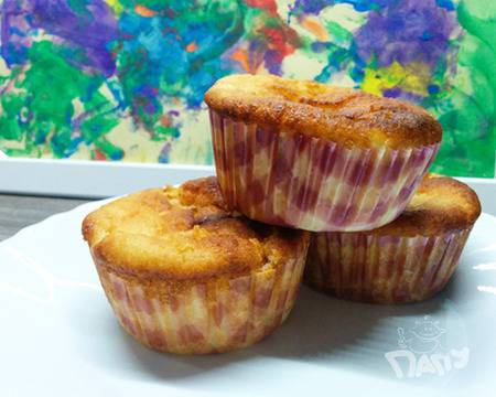 Мъфин с ананас и извара