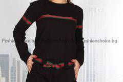 Дамски спортен комплект с мотиви тип “GUCCI” от две части
