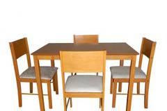 Комплект мебели за трапезария Home Decor, Маса с 4 стола, Череша