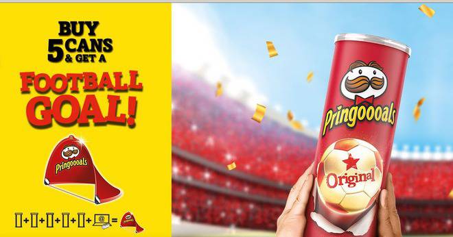 Спечелете футболни вратички от Pringles