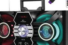 Тонколона караоке Elekom ЕК 722 М LUX с Bluetooth микрофон и цветомузика