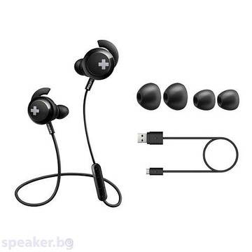 Слушалки PHILIPS безжични Bluetooth® слушалки BASS+ черен