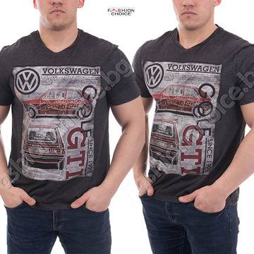 Памучна мъжка тениска в цвят графит с къс ръкав