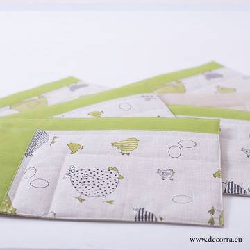 4026-PP. Великденски Подложки за сервиране 6бр.