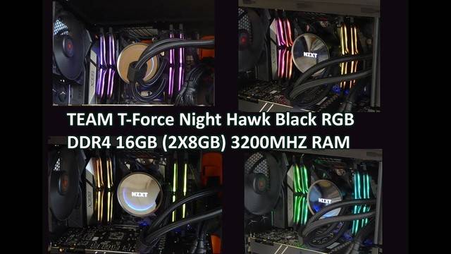 TEAM T-Force Night Hawk Gaming RGB DDR4 16GB (2X8GB) 3200MHZ Memory