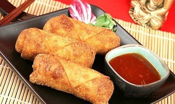 Рулца от пълнена шунка