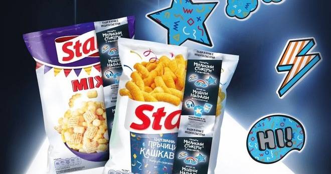 Спечелете слушалки, тениски, тефтери и милион стикери от Star Snacks
