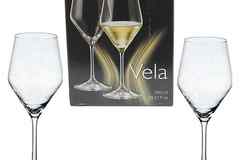Комплект две кристални чаши за бяло вино „Vela“ 380 мл. – Бохемия кристалит