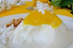 Панакота с дъх на бял люляк и лимоново желе