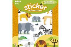 Игра със сцена и стикери – Приключение в джунглата – Apli Kids