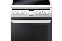 Електрическа готварска печка Hansa FCCW58200, 4 стъклокерамични нагревателни зони, Клас А++, Бяла