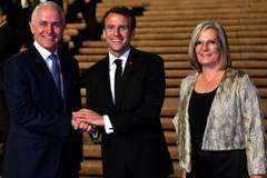 Макрон обяви първата дама на Австралия за „много вкусна“