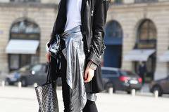 Избор на редактора: Black, white, silver тренди визия