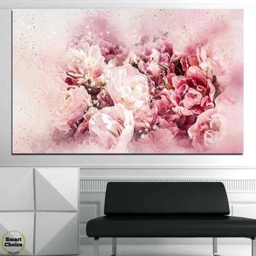 Картина пано за стена от 1 част букет пролетни цветя – HD-785-1