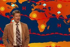 Времето е много, много горещо: Брад Пит стана синоптик (ВИДЕО)