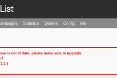 phpList Ъпгрейд