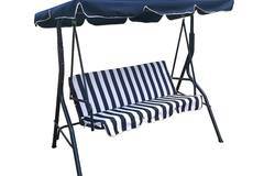 Градинска люлка 3 местна Kring Oxford, Син, 170 x 110 x 153 см