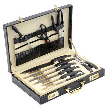 Комплект 24 ножа Kring, Кожен куфар,… – Промоции