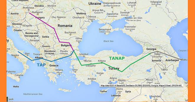 Турция пуска в експлоатация газопровод, който заобикаля Русия.