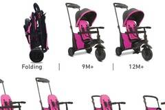 Сгъваемата триколка 7 в 1 SmarTrike 500, Розов
