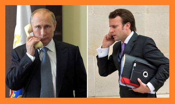 Владимир Путин е провел телефонен разговор с Макрон.