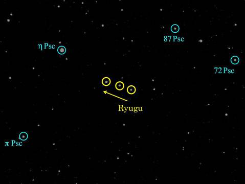 Автоматичната междупланетна станция Хаябуса 2 направи нови снимки на астероида Рюгу броени седмици преди пристигането