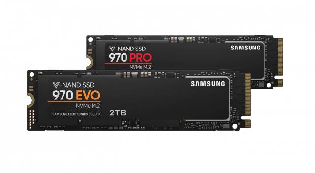 Samsung 970 PRO и 970 EVO SSD