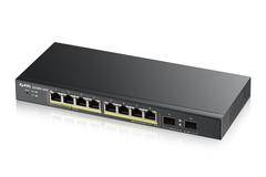 Суич ZYXEL GS1900-10HP, 8 портов управляем, Gigabit