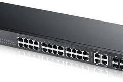 Суич ZYXEL GS2210-24, 24 портов управляем L2, Gigabit, за монтаж в шкаф