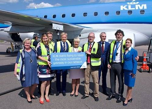 KLM лети екологично до новата дестинация Векхьо