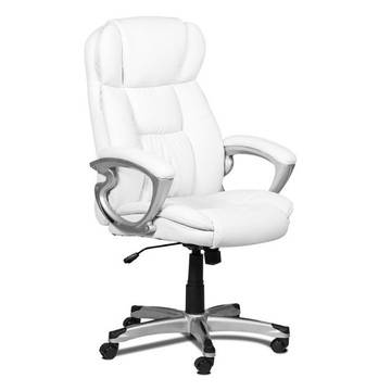 Офис стол Antonio Milano X57, Premium Collection, Люлееща функция, Еко кожа, Слонова кост