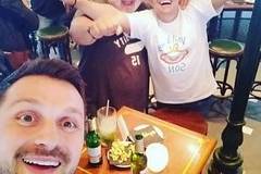 Андрей поля първата си рожба с Александър Сано и Ути Бъчваров