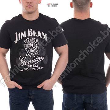 Интересна мъжка блуза с надпис JIM BEAM