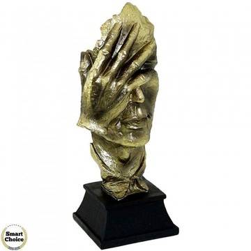 Декоративна статуетка пластика – Лице „Не видях“ – 33 см