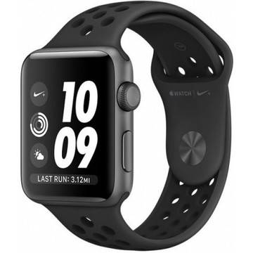 Apple WATCH Space Gray Case with Anthracite/ Blk Nike Sport Band 38mm Series 2