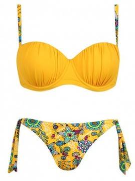Дамски бански от две части W1707 жълт