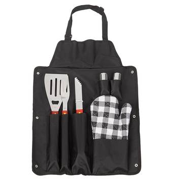 Сет за барбекю от 7 части с калъф – престилка Vertini