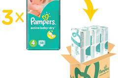 Пелени Pampers Active Baby BOX 4, 8-14 кг, 174 броя