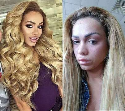 Неузнаваема е! Вижте как изглежда плеймейтката Нора Недкова без капка грим и как е изглеждала преди корекциите!