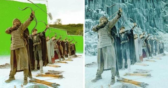 10 снимки, разкриващи как изглеждат някои известни филми без специални ефекти